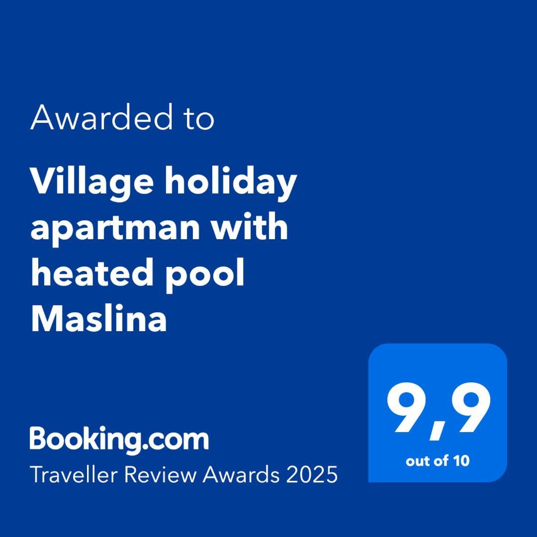 Village Holiday Apartman With Heated Pool Maslina Kostanje Eksteriør bilde